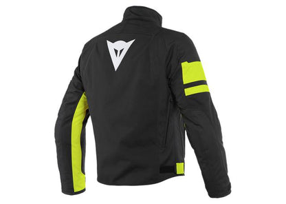 DAINESE SAETTA D-DRY JACKET BLACK FLURO YELLOW