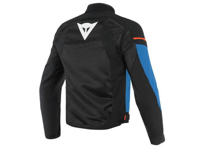 DAINESE AIR FRAME D1 TEXTILE JACKET BLACK LIGHT BLUE FLURO RED