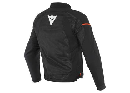 DAINESE AIR FRAME D1 TEXTILE JACKET BLACK WHITE FLURO RED