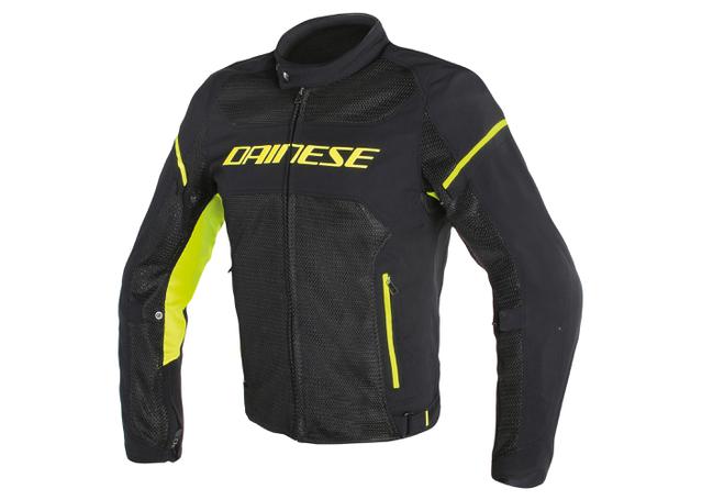 DAINESE AIR FRAME D1 TEXTILE JACKET BLACK FLURO YELLOW