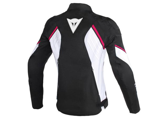 DAINESE AVRO D2 LADY TEXTILE JACKET BLACK WHITE FUCHSIA