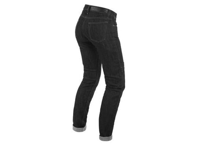 DAINESE DENIM SLIM LADY TEXTILE PANTS BLACK