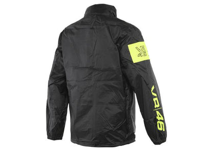 DAINESE VR46 RAIN JACKET BLACK FLURO YELLOW