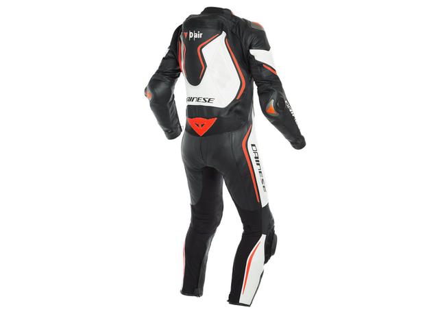 DAINESE MISANO 2 D-AIR 1PC PERFORATED BLACK WHITE RED