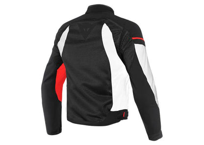 DAINESE AIR FRAME D1 TEXTILE JACKET BLACK WHITE RED