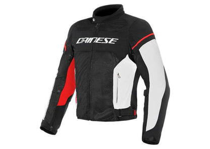 DAINESE AIR FRAME D1 TEXTILE JACKET BLACK WHITE RED