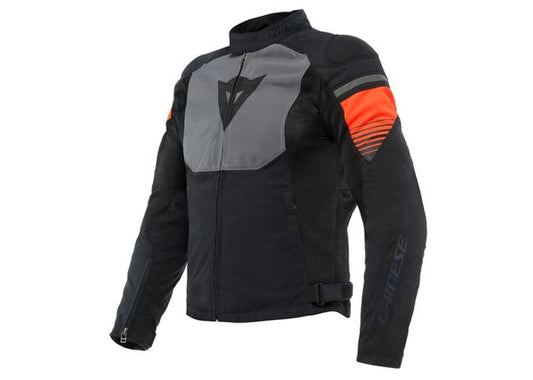 DAINESE AIR FAST TEXTILE JACKET BLACK GREY RED