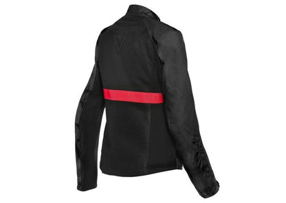 DAINESE RIBELLE AIR LADY TEXTILE JACKET BLACK RED