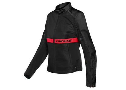 DAINESE RIBELLE AIR LADY TEXTILE JACKET BLACK RED