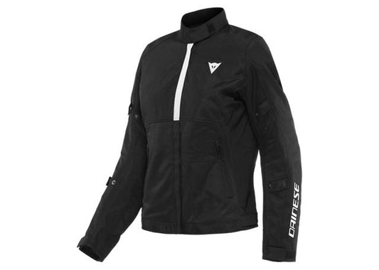 DAINESE RISOLUTA AIR LADY TEXTILE JACKET BLACK WHITE