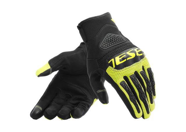 DAINESE BORA GLOVES BLACK FLURO YELLOW