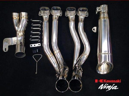 Vandemon - Kawasaki Ninja H2 & H2R Vandemon Polished Titanium Exhaust System 2015-24