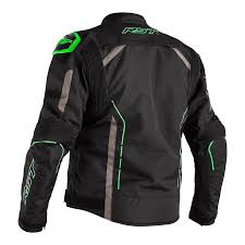 RST S-1 CE Sport Waterproof Jacket - Black/Flo Green