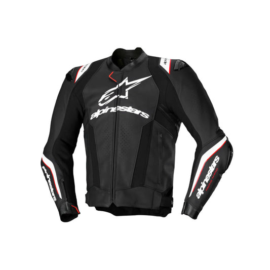 ALPINESTARS MISSILE V3 IGNITION LEATHER JACKET - BLACK WHITE