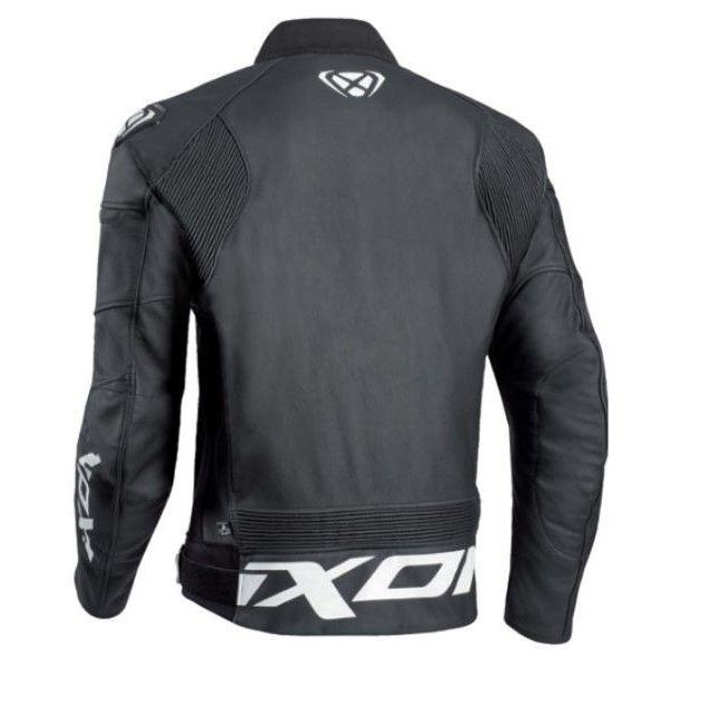 Ixon Sparrow Black White Leather Jacket