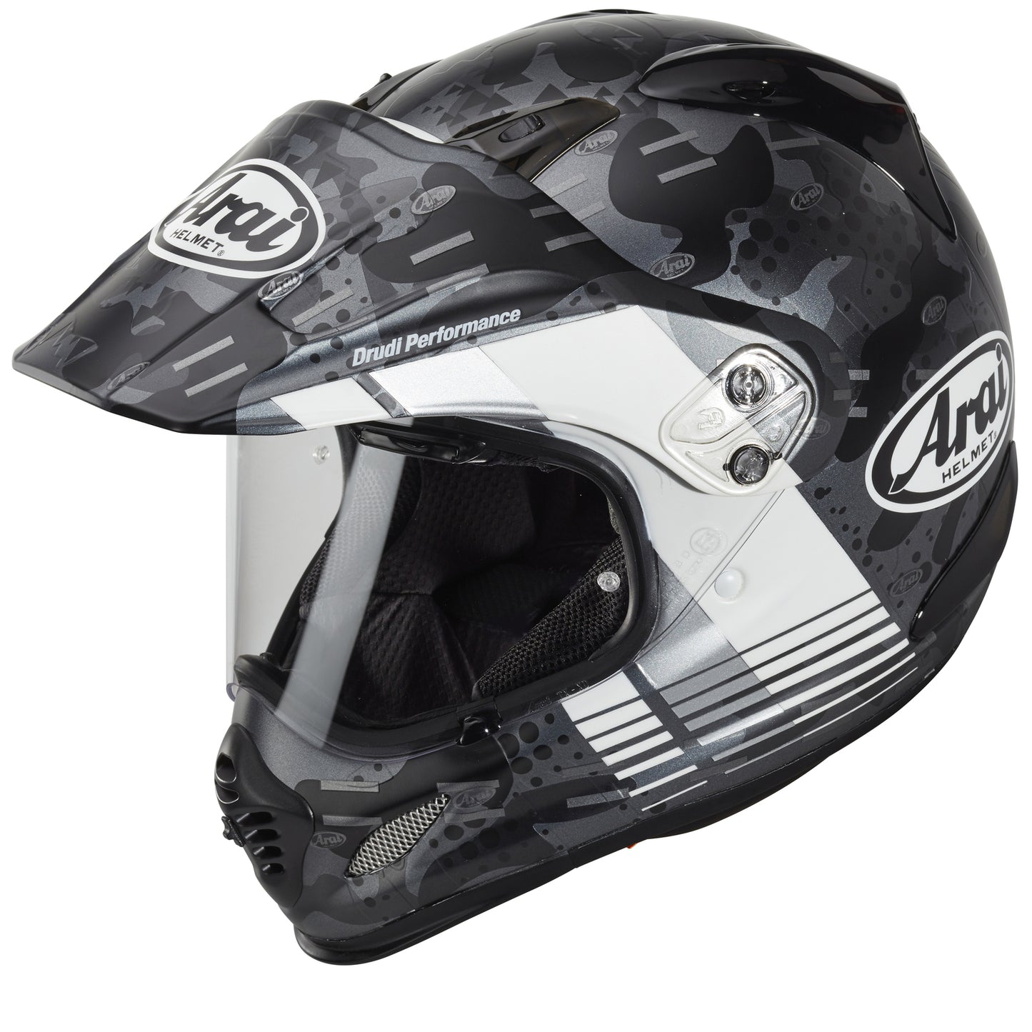 Arai XD-4 Cover Matte Black White Helmet