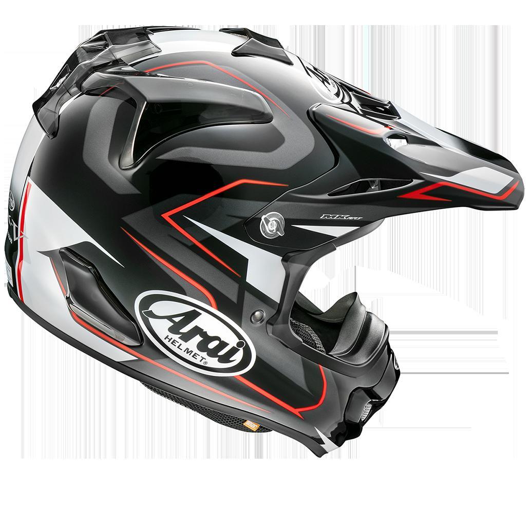 Arai VX-Pro 4 Pure Helmet - Black/Red/White