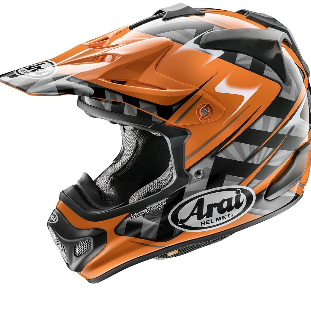 Arai VX-Pro 4 Scoop Helmet - Black/Orange