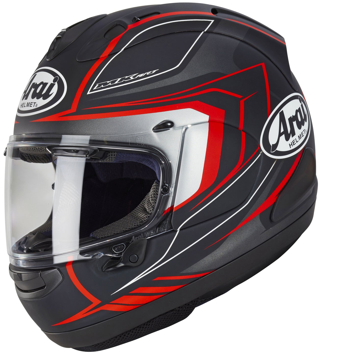 Arai RX-7V Maze Matte Black Red Helmet