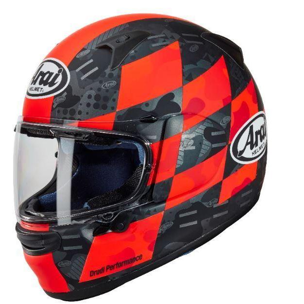 Arai Profile-V Patch Black Red Helmet