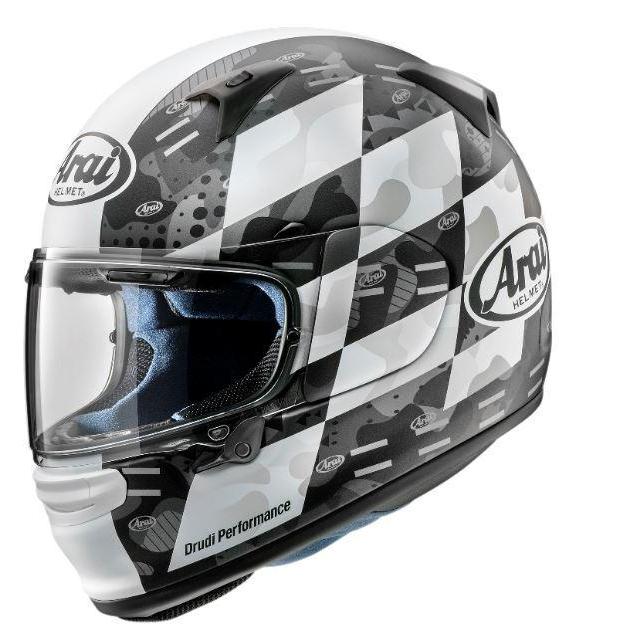 Arai Profile-V Patch Black White Helmet