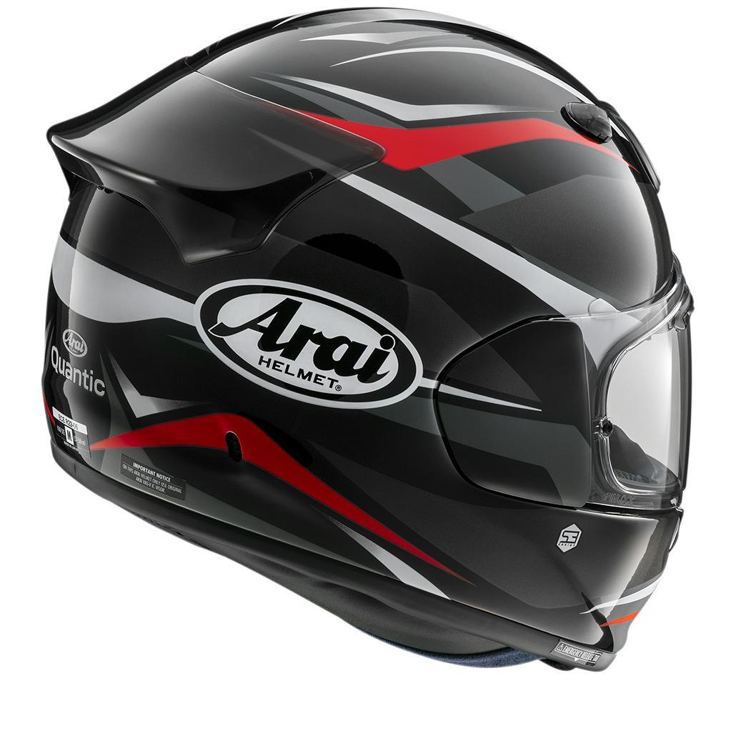 Arai Arai Quantic Ray Helmet - Black/White/Red/Grey