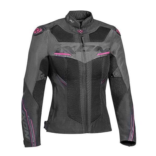 Ixon Ladies Draco Black Anthracite Pink Jacket