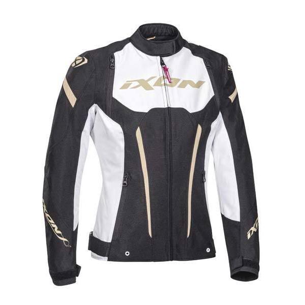 Ixon Ladies Striker Black White Gold Jacket