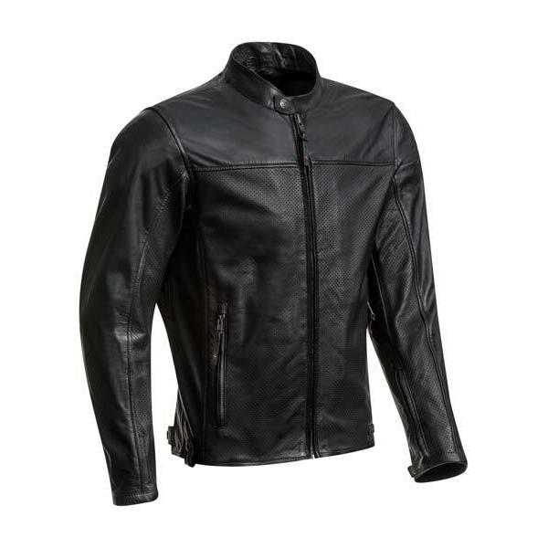 Ixon Crank Air Black Leather Jacket