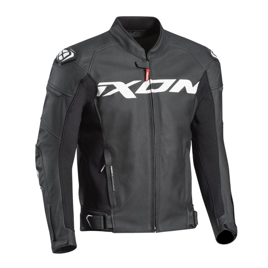 Ixon Sparrow Leather Jacket - Black/White