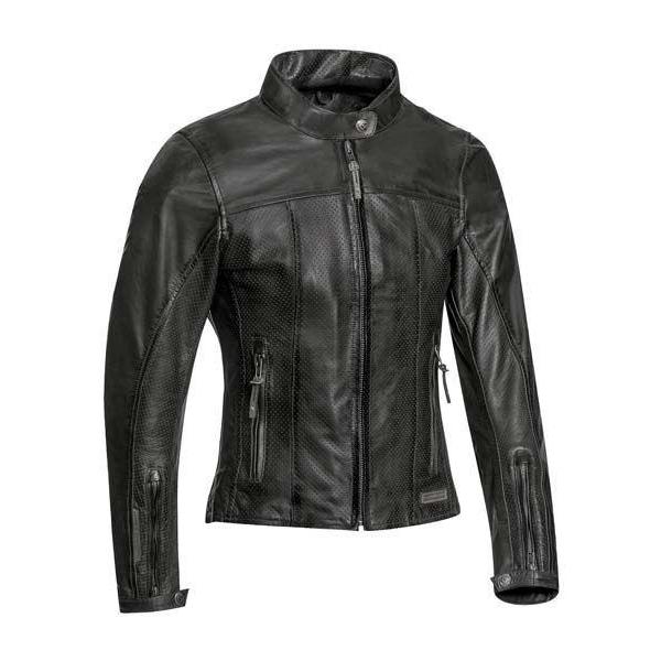 Ixon Ladies Crank Air Black Leather Jacket