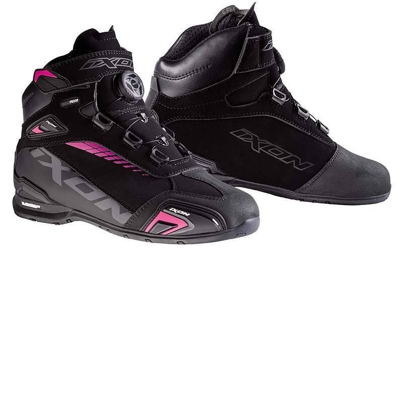 Ixon Ladies Bull Waterproof Black Pink Boots