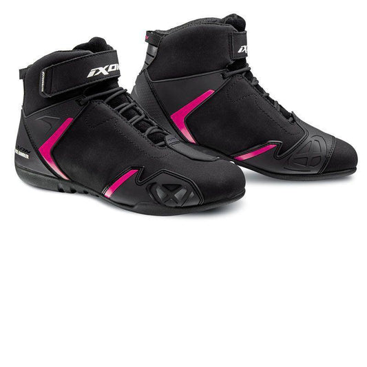 Ixon Ladies Gambler Waterproof Black Pink Boots