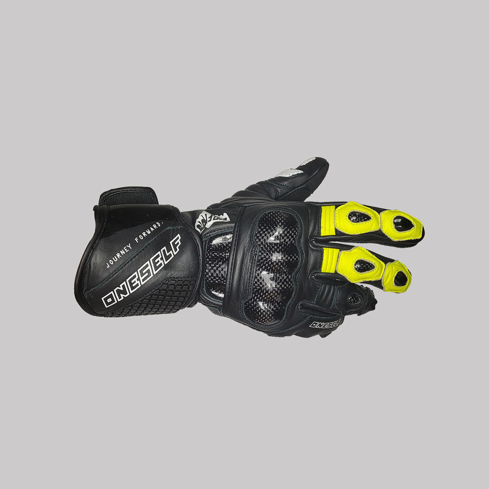 1SELF Men's RS-3 Race Glove - Victory Yellow/Black