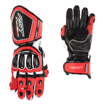 RST Tractech Evo 4 Red/White/Black Gloves [Size:MD]