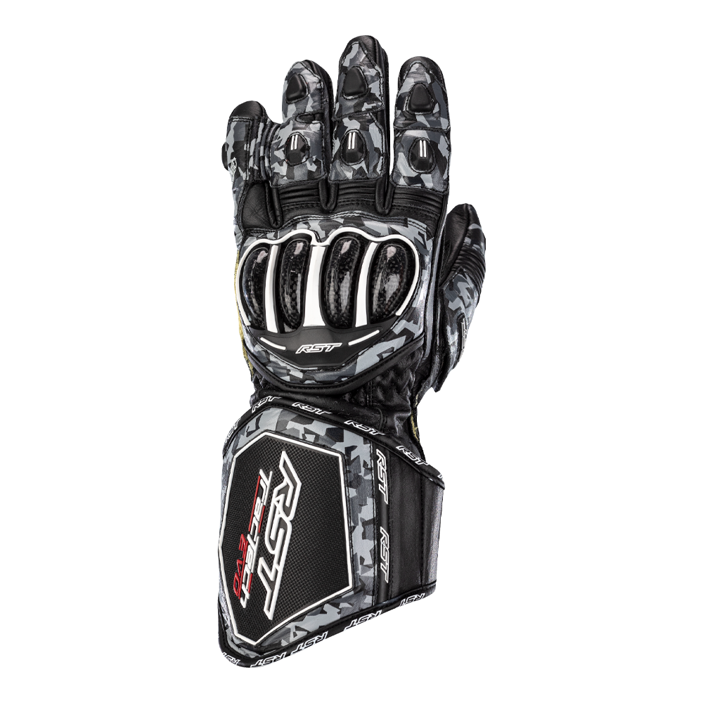 RST Tractech Evo 4 Grey Camo/Black Gloves