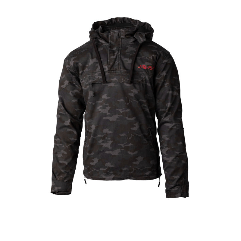 RST Loadout 1/4 Zip Reinforced Navy Camo Textile Hoodie Jacket