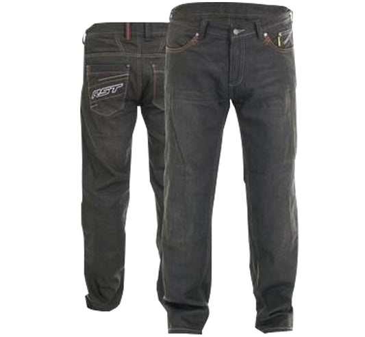 RST Wax II Black Reinforced Jeans