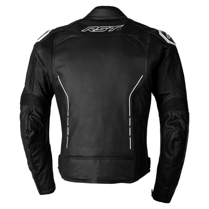 RST S-1 Black/White Leather Jacket