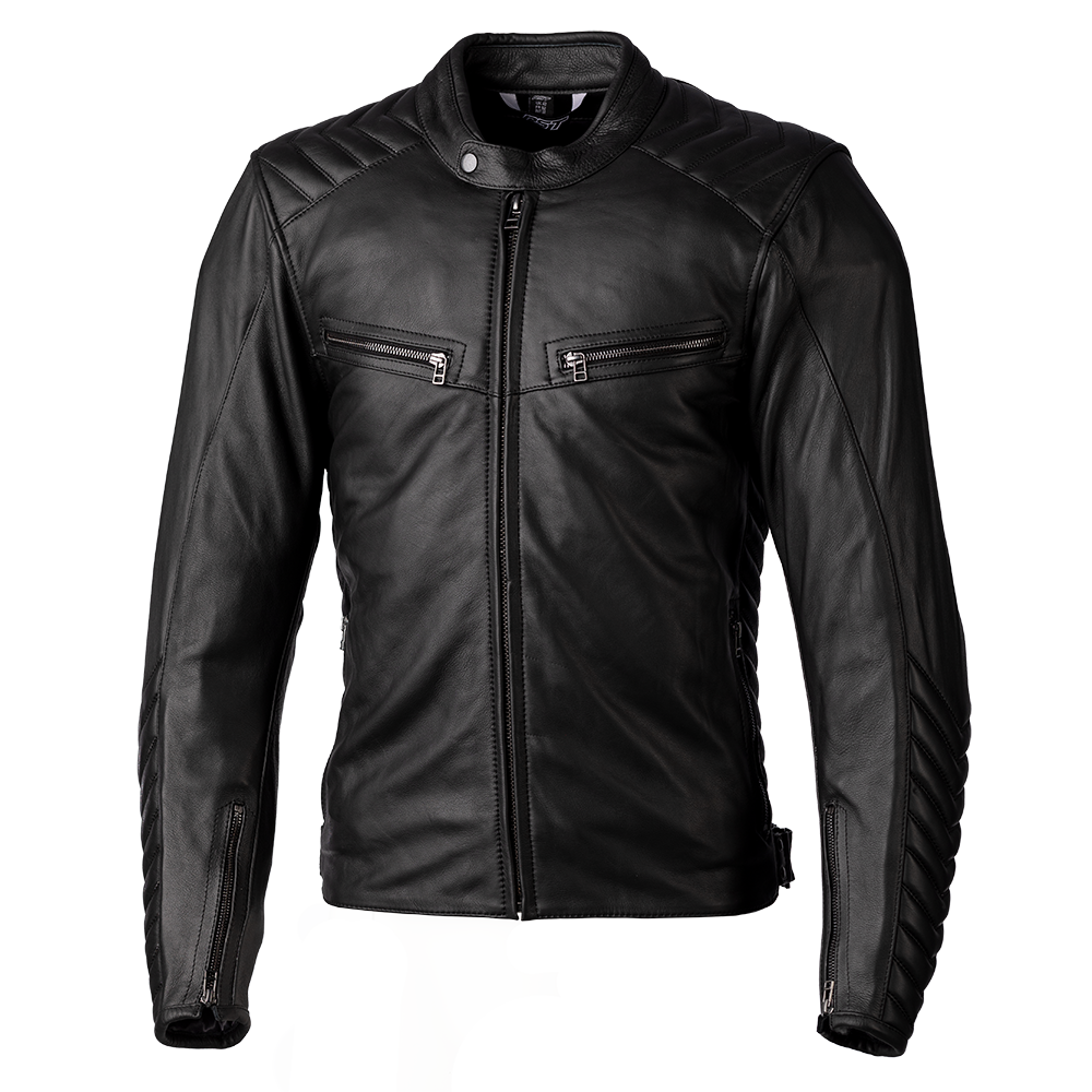 RST Roadster 3 CE Black Leather Jacket