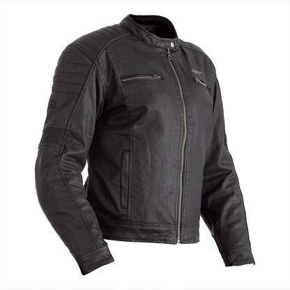 RST Brixton Waterproof Wax Black Womens Textile Jacket