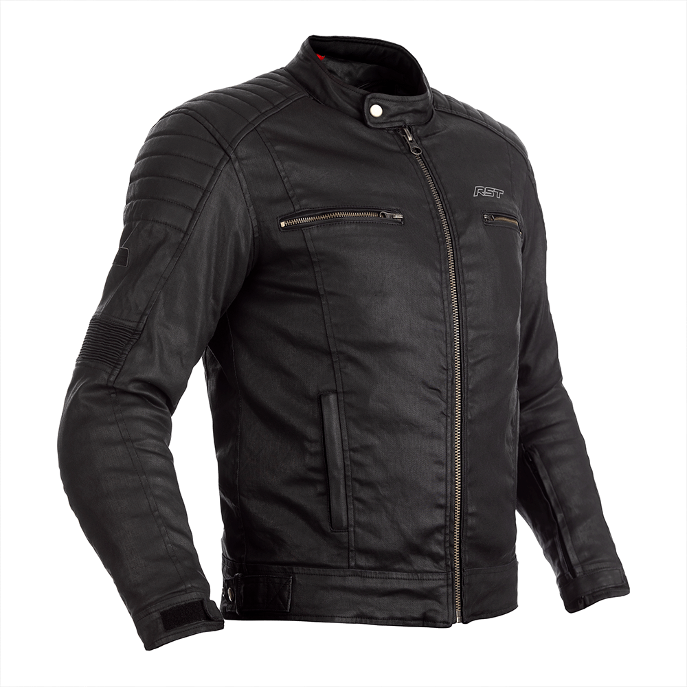 RST Brixton Wax Black Textile Jacket