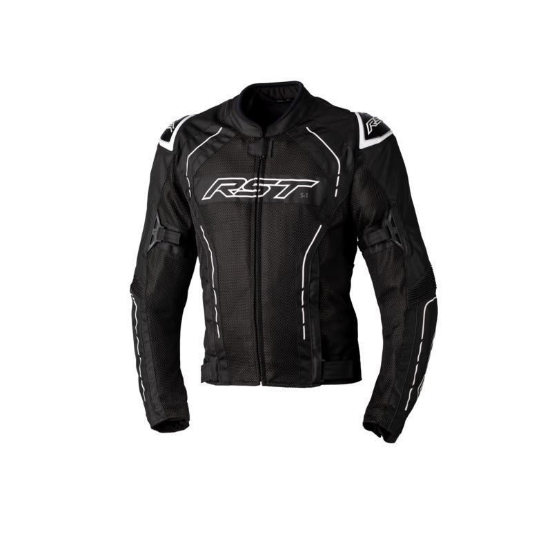 RST S-1 Vented Black/White Textile Jacket