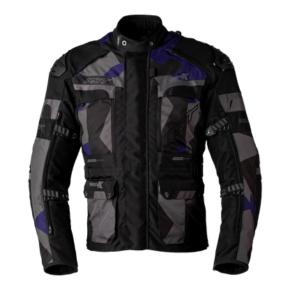 RST Adventure-X Pro CE Navy Camo Textile Jacket