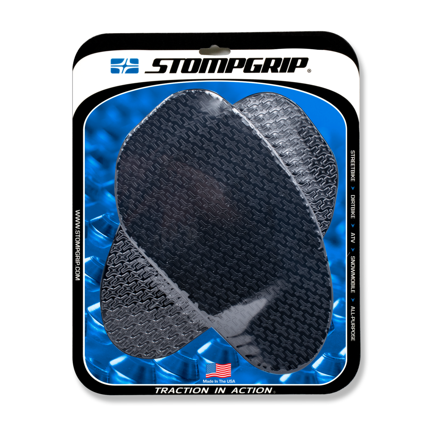 Stompgrip Large Universal Icon Tank Grips Black for Universal Models