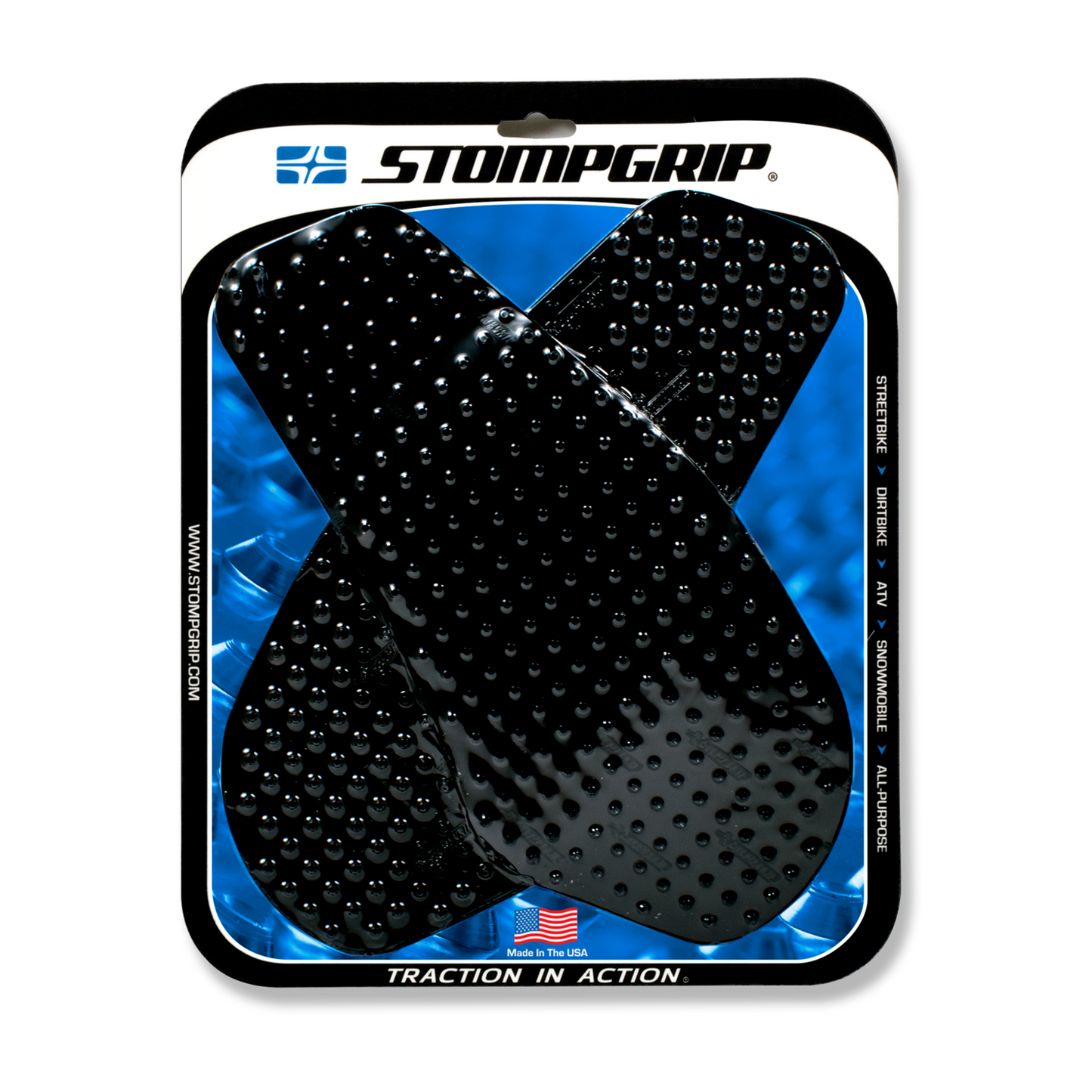 Stompgrip Volcano Tank Grips Black for Yamaha YZF-R6 03-05