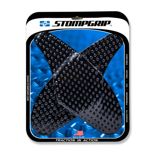 Stompgrip Volcano Tank Grips Black for Kawasaki Ninja ZX-10R 04-07