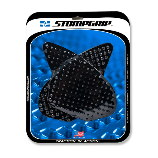 Stompgrip Volcano Tank Grips Black for Kawasaki Ninja ZX-6R 636/Ninja ZX-6RR 600 05-06