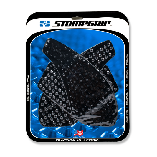 Stompgrip Volcano Tank Grips Black for Kawasaki Ninja ZX-6R 07-08