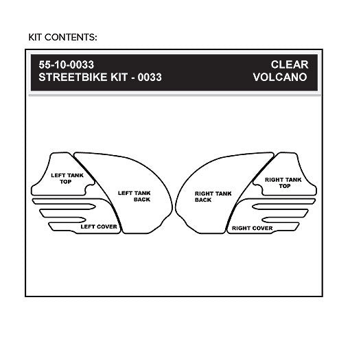 Stompgrip Volcano Tank Grips Clear for Kawasaki Ninja ZX-14 06-11/ZZR1400 ABS 06-11